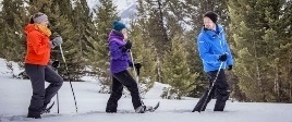 Snowshoeing to Paint Pots, Banff